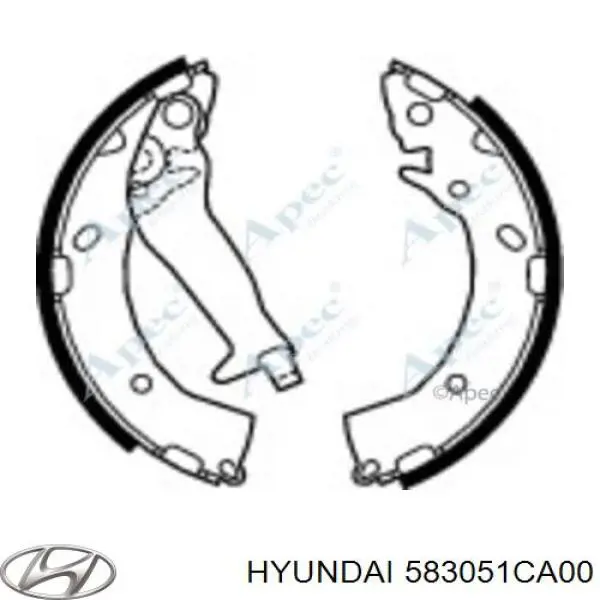 Zapatas de freno 583051CA00 Hyundai/Kia