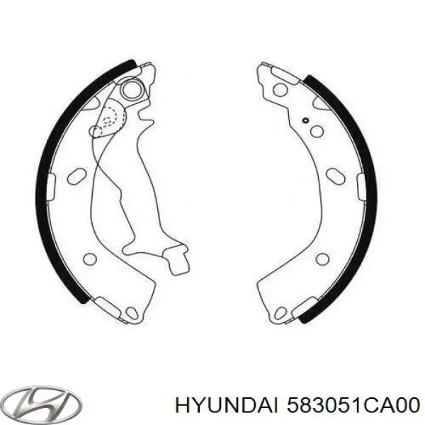 583051CA00 Hyundai/Kia zapatas de frenos de tambor traseras