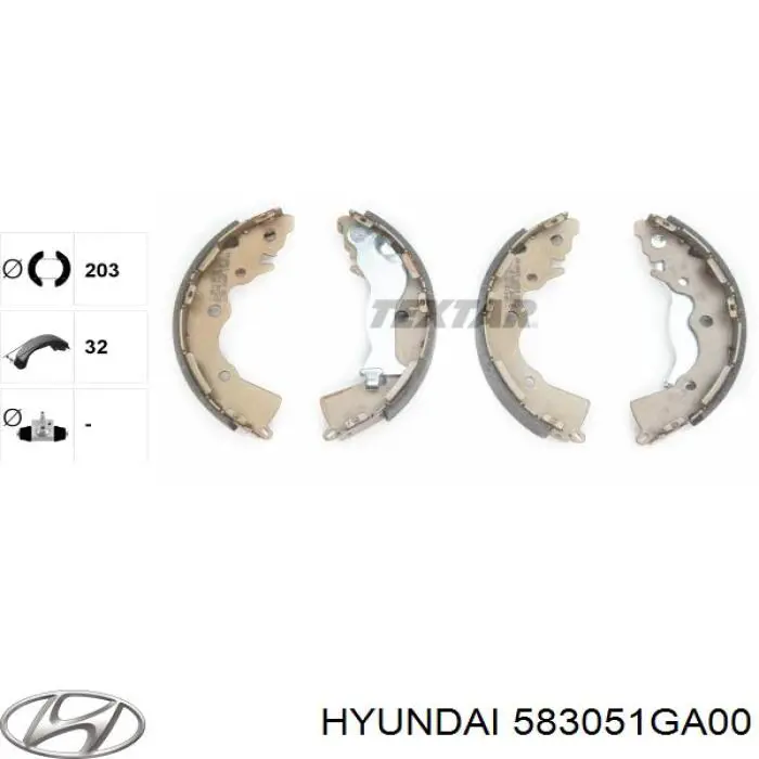 Comprar 583051GA00 Hyundai/Kia Zapatas de freno