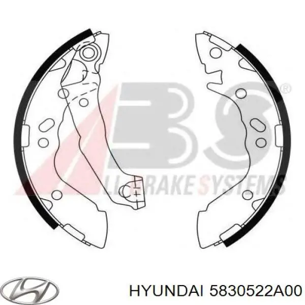 Zapatas de freno 5830522A00 Hyundai/Kia