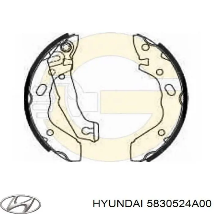 5830524A00 Hyundai/Kia zapatas de frenos de tambor traseras