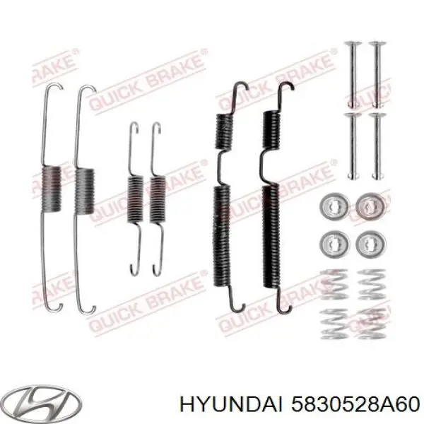 5830528A60 Hyundai/Kia zapatas de frenos de tambor traseras