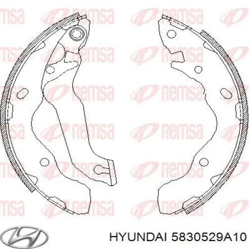 Comprar 5830529A10 Hyundai/Kia Zapatas de freno