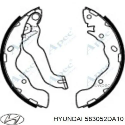 583052DA10 Hyundai/Kia zapatas de frenos de tambor traseras