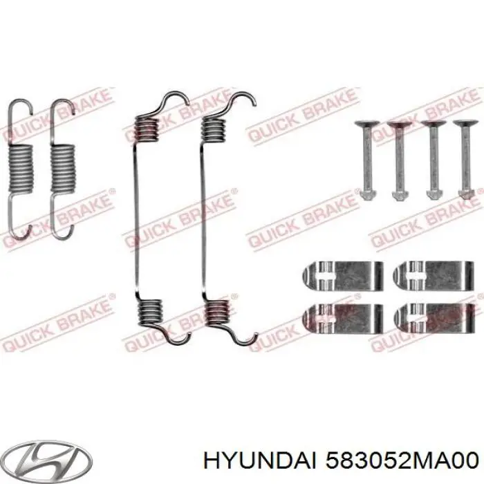 583052MA00 Hyundai/Kia juego de zapatas de frenos, freno de estacionamiento