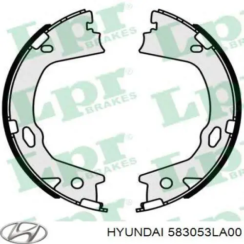 Pastillas de freno de mano Hyundai/Kia 583052TA00