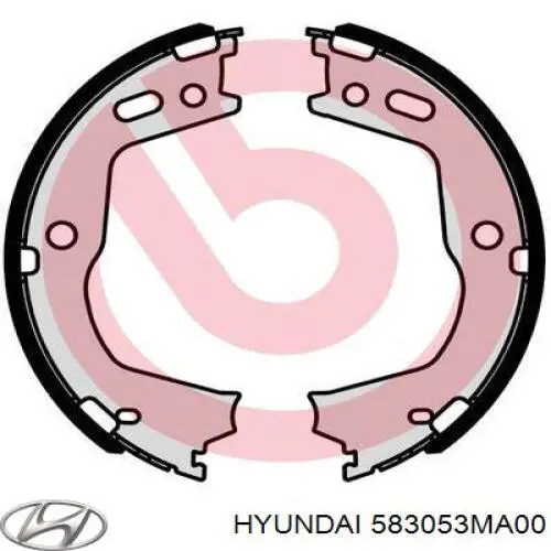 583053MA00 Hyundai/Kia juego de zapatas de frenos, freno de estacionamiento