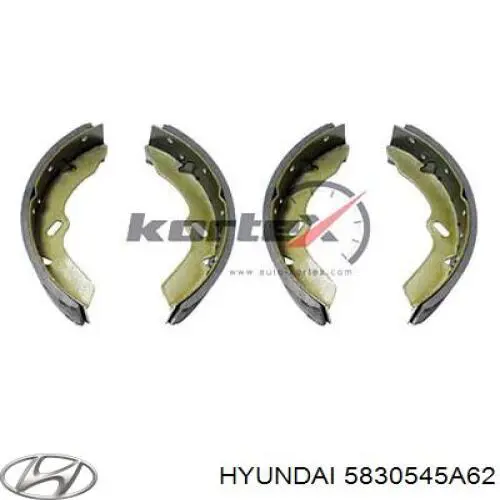 5830545A62 Hyundai/Kia Zapatas de freno de tambor traseras