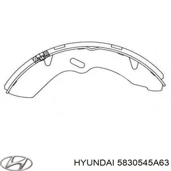 Comprar 5830545A63 Hyundai/Kia Zapatas de freno