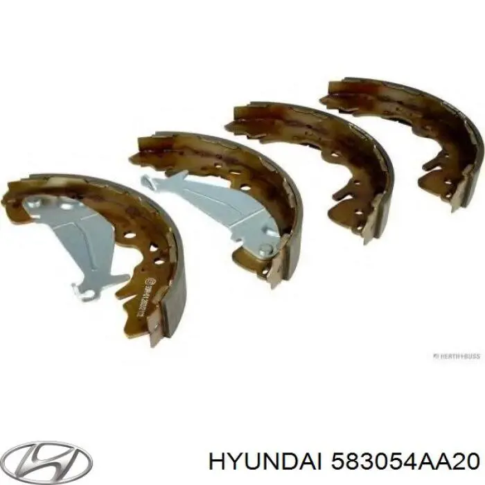 583054AA20 Hyundai/Kia zapatas de frenos de tambor traseras