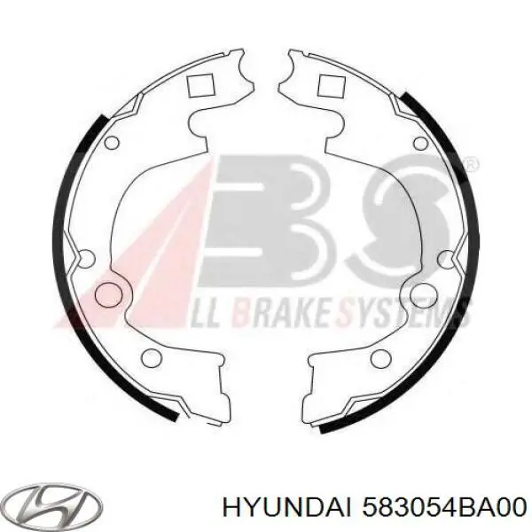 583054BA00 Hyundai/Kia zapatas de frenos de tambor traseras