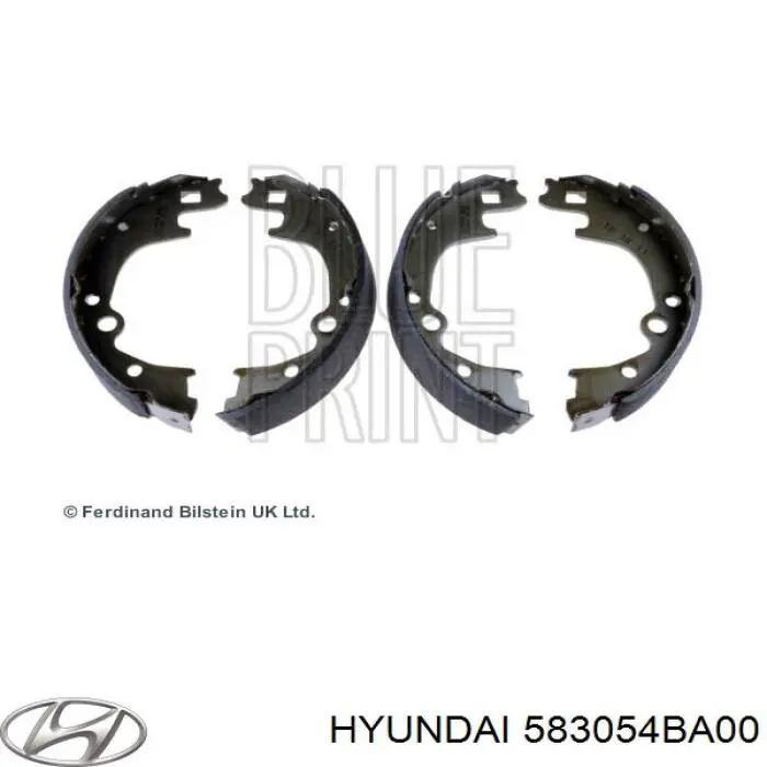 583054BA00 Hyundai/Kia Zapatas de freno de tambor traseras