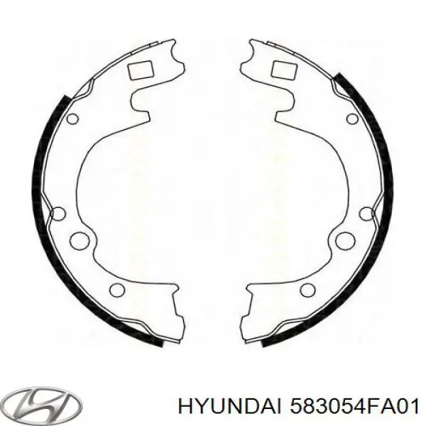 Zapatas de freno 583054FA01 Hyundai/Kia