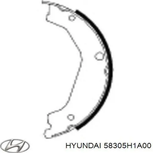 58305H1A00 Hyundai/Kia zapatas de freno de mano