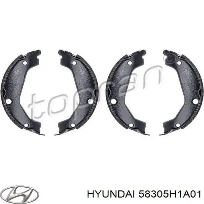 58305H1A01 Hyundai/Kia zapatas de freno de mano