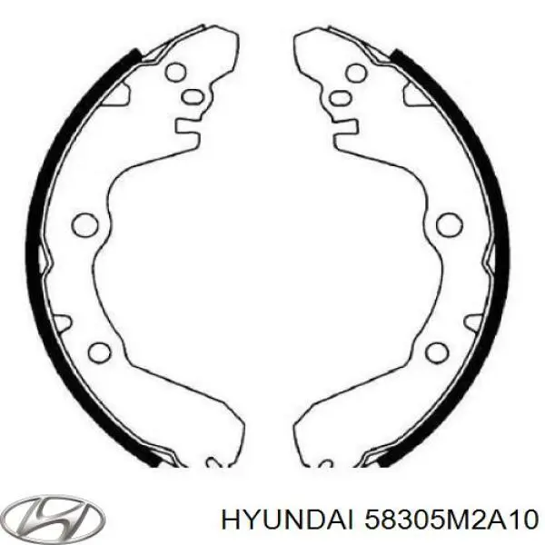 58305M2A10 Hyundai/Kia zapatas de frenos de tambor traseras