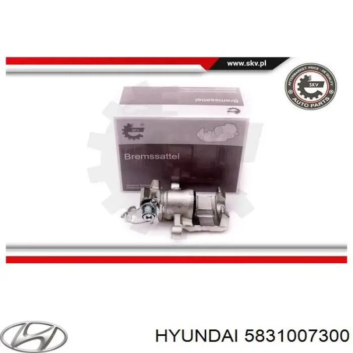 5831007300 Hyundai/Kia pinza de freno trasera izquierda