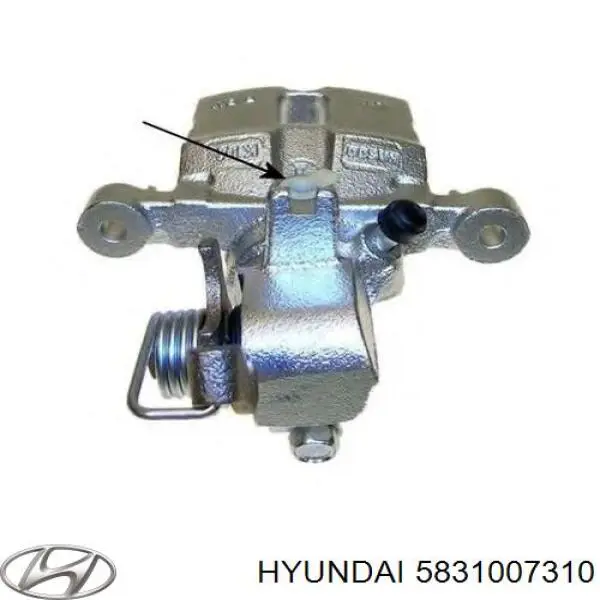 5831007310 Hyundai/Kia pinza de freno trasera izquierda