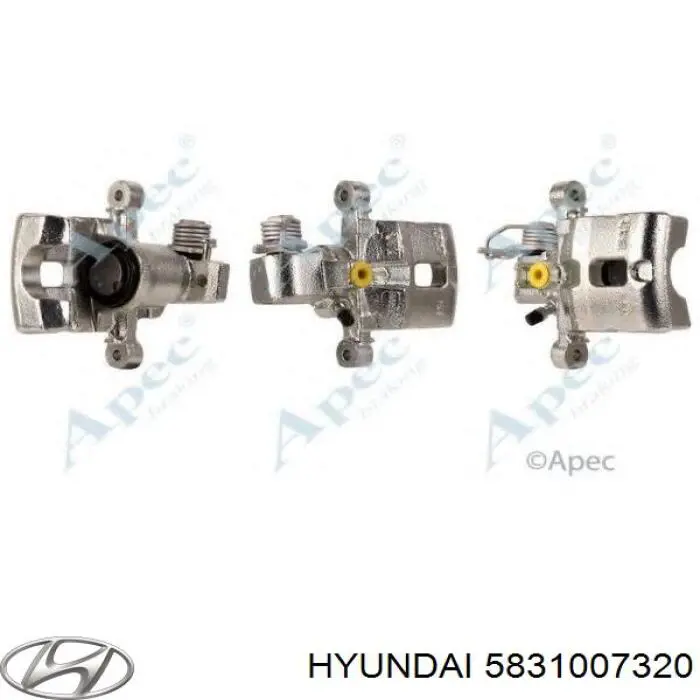 5831007320 Hyundai/Kia pinza de freno trasera izquierda