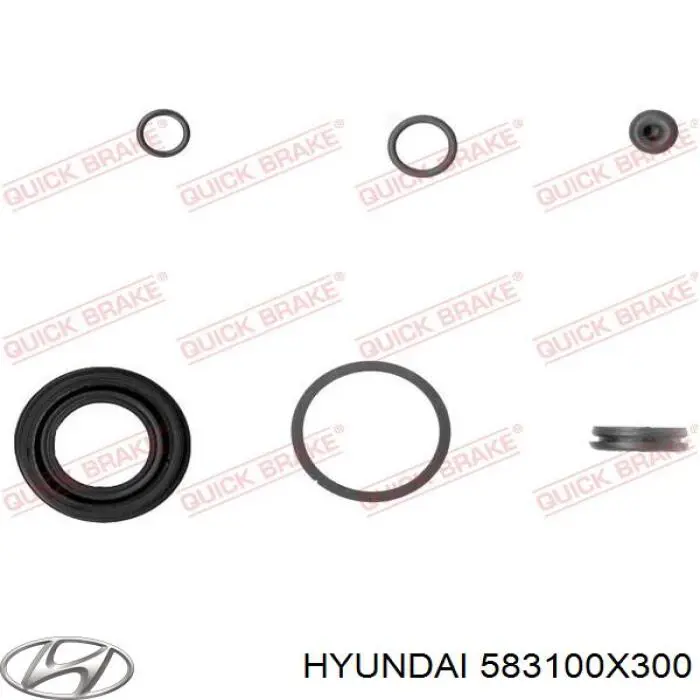 Pinza de freno trasera izquierda Hyundai/Kia 583100X300 precio, desde 65,07 EUR