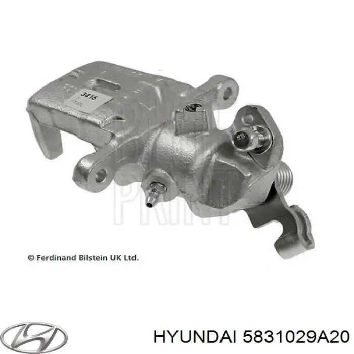 Pinza de freno trasera izquierda 5831029A20 Hyundai/Kia