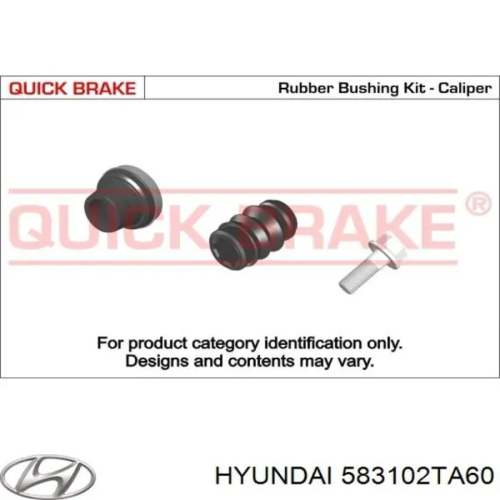 583102TA60 Hyundai/Kia pinza de freno trasera izquierda