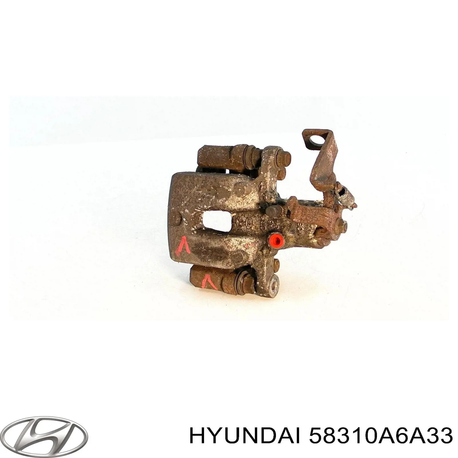 58310A6A33 Hyundai/Kia pinza de freno trasera izquierda