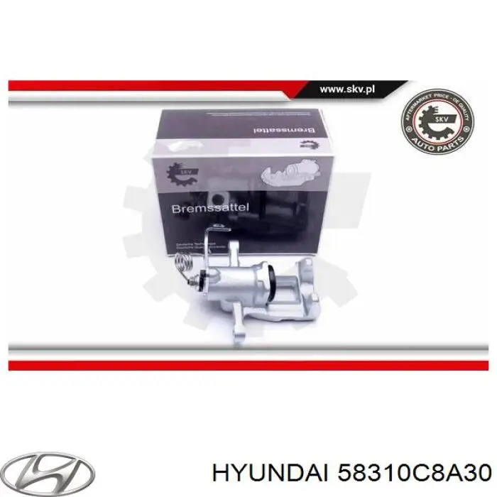 Pinza de freno trasera izquierda para Hyundai I20 (GB)