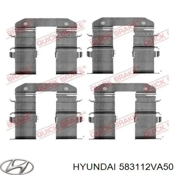 583112VA50 Hyundai/Kia pinza de freno trasero derecho