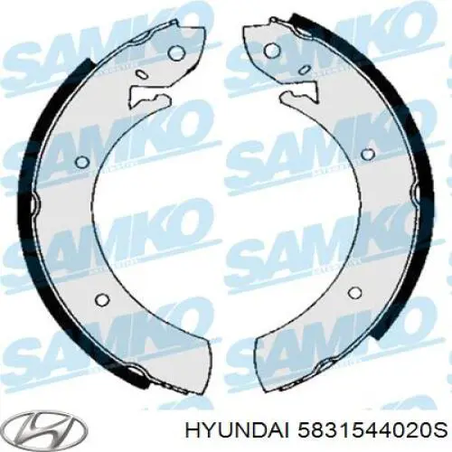 5831544020S Hyundai/Kia zapatas de frenos de tambor traseras