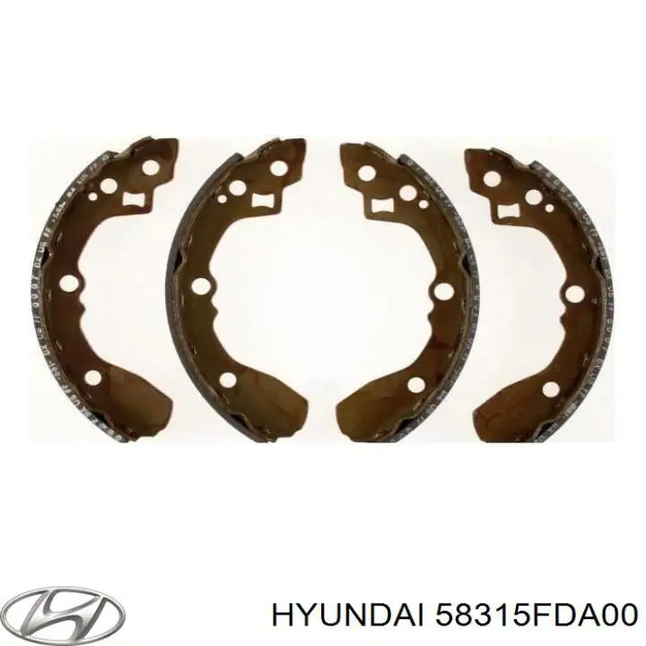 Zapatas de freno de tambor traseras Hyundai/Kia 58315FDA00 precio, desde 29,07 EUR