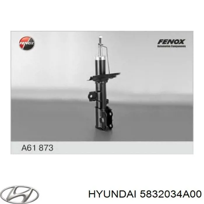 5832034A00 Hyundai/Kia pinza de freno trasero derecho