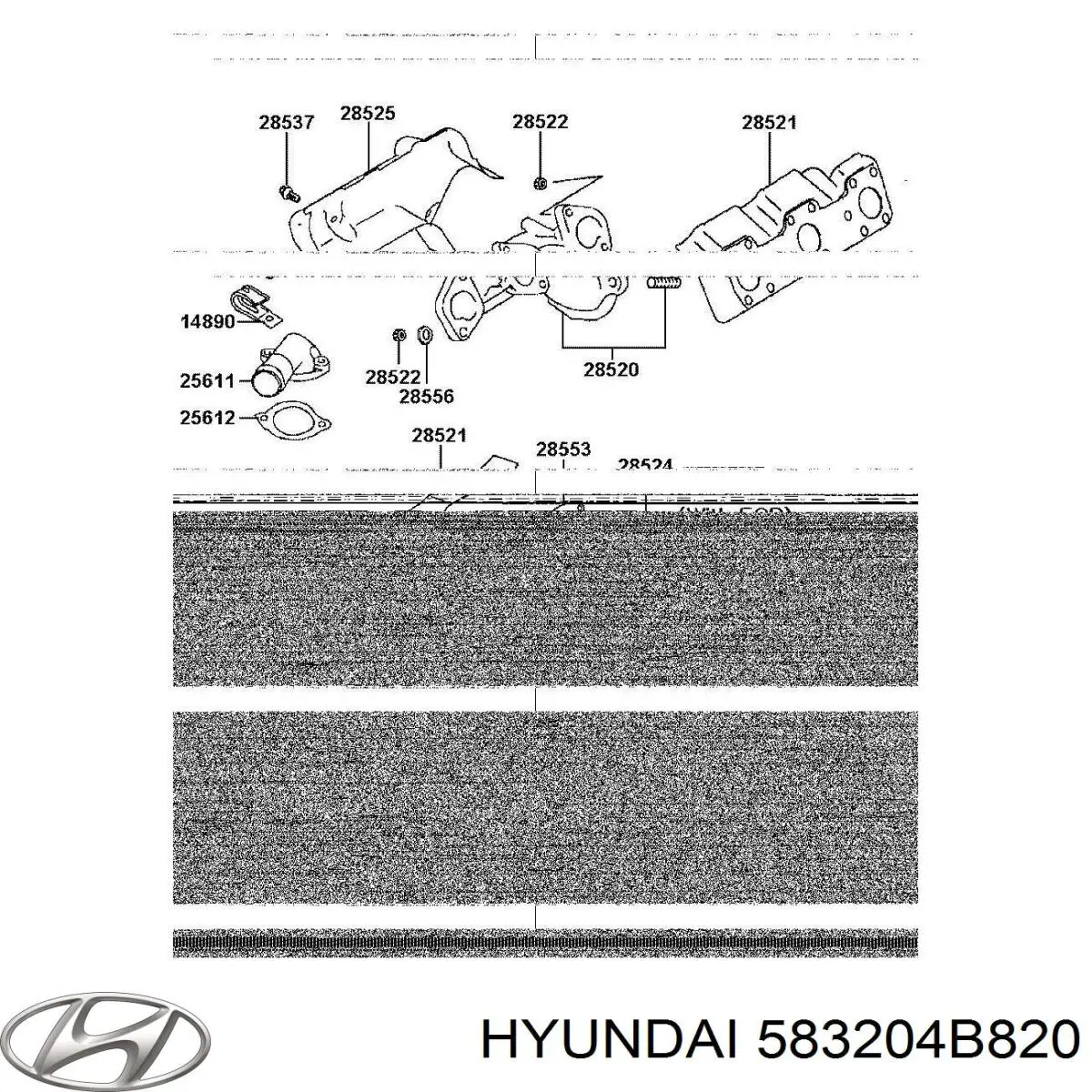 583204B820 Hyundai/Kia cilindro de freno de rueda trasero