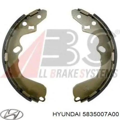 Zapatas de freno de tambor traseras Hyundai/Kia 5835007A00 precio, desde 23,88 EUR