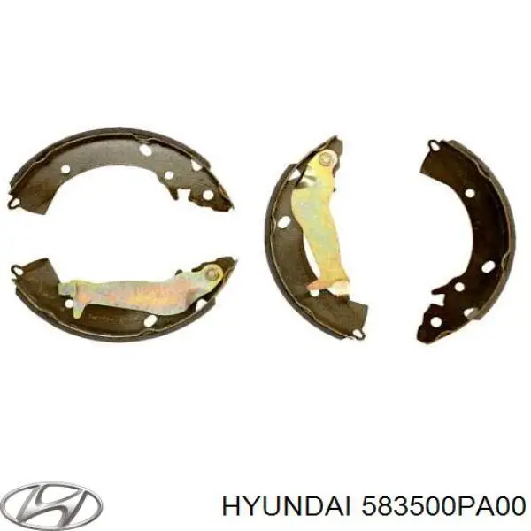 583500PA00 Hyundai/Kia zapatas de frenos de tambor traseras