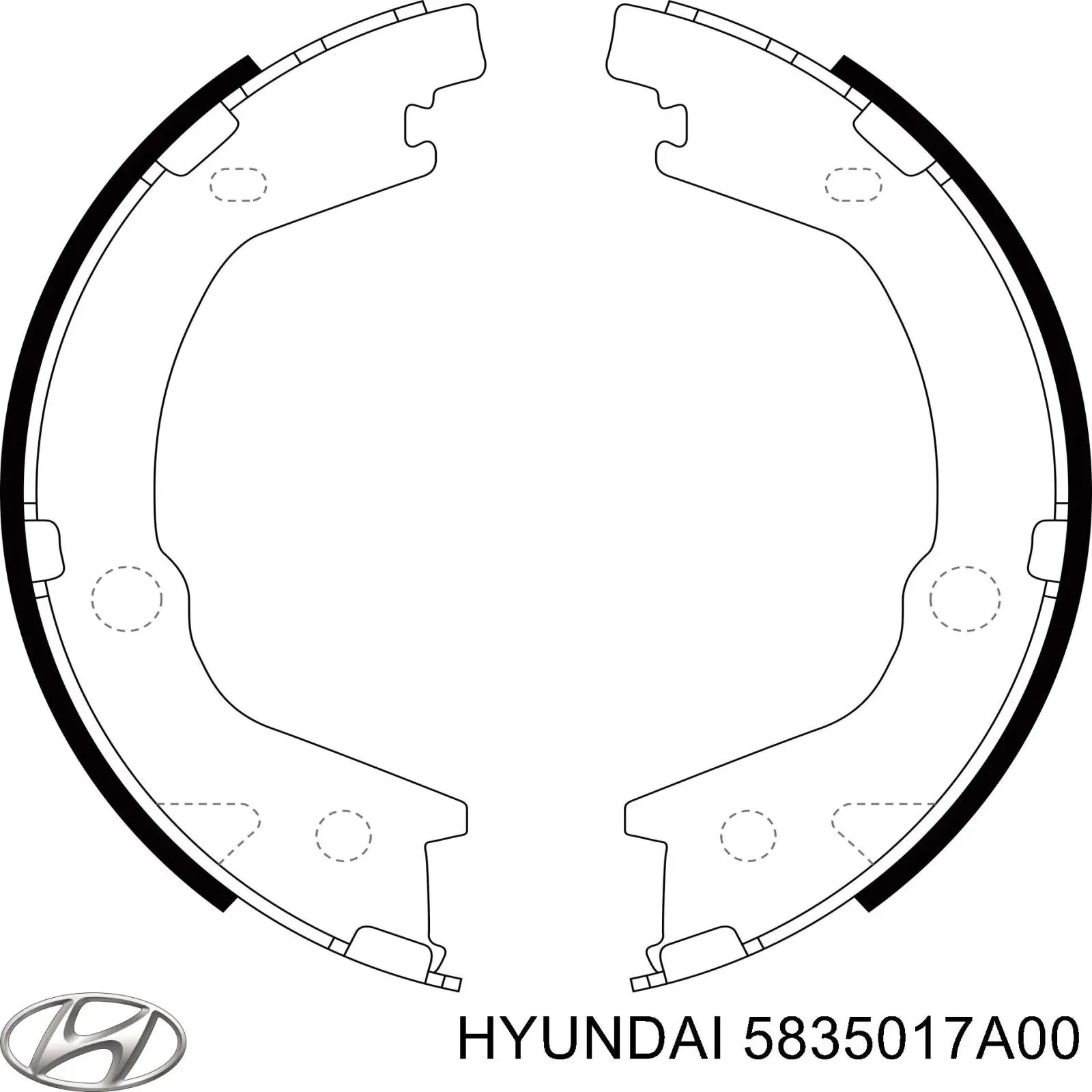 Comprar 5835017A00 Hyundai/Kia Juego de zapatas de frenos, freno de estacionamiento