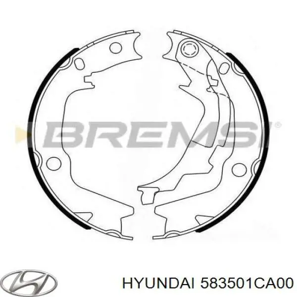 583501CA00 Hyundai/Kia zapatas de freno de mano