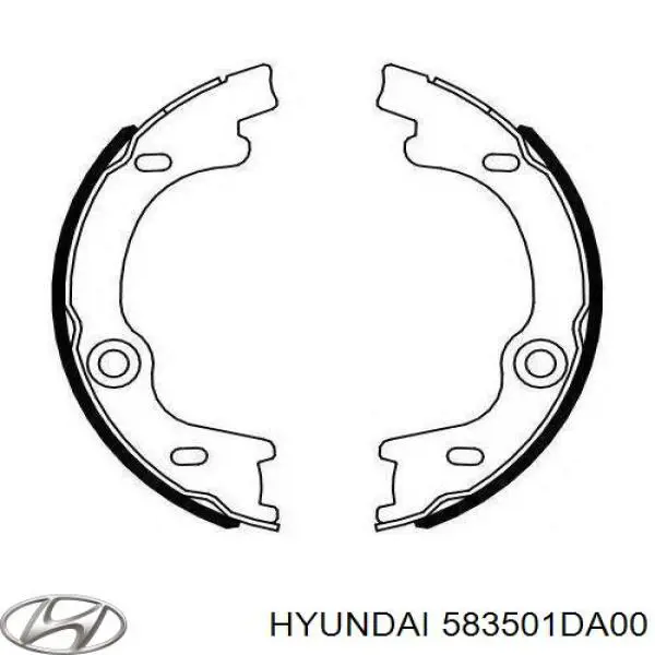 Comprar 583501DA00 Hyundai/Kia Juego de zapatas de frenos, freno de estacionamiento