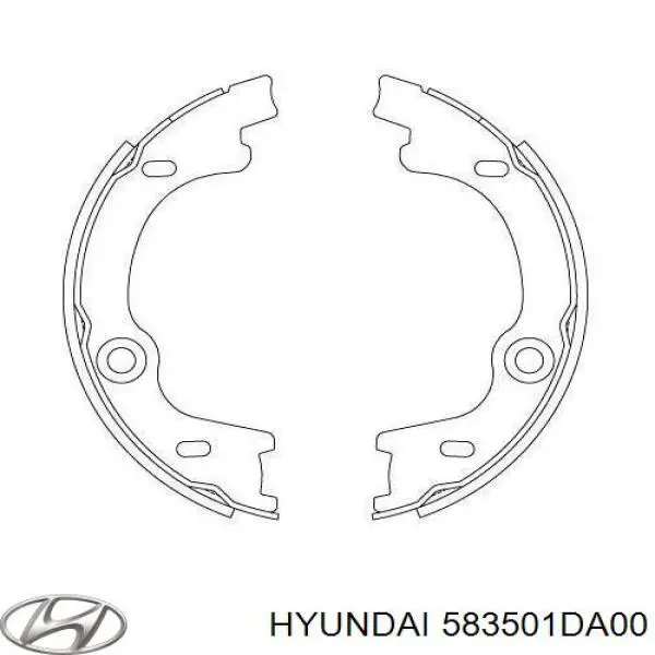 583501DA00 Hyundai/Kia juego de zapatas de frenos, freno de estacionamiento