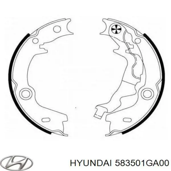 Comprar 583501GA00 Hyundai/Kia Juego de zapatas de frenos, freno de estacionamiento