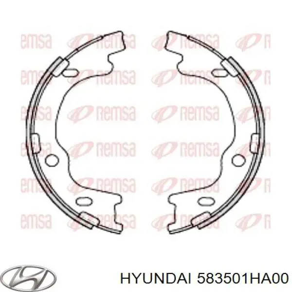 Juego de zapatas de frenos, freno de estacionamiento KIA Ceed ED