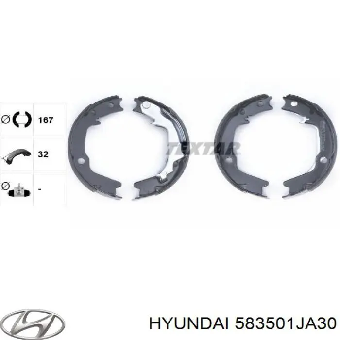 Zapatas de freno de mano Hyundai/Kia 583501JA30 precio, desde 39,98 EUR