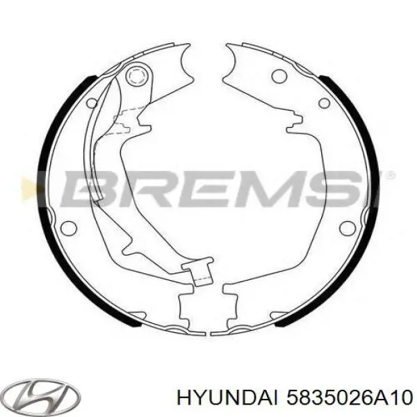Zapatas de freno de mano Hyundai/Kia 5835026A10 precio, desde 30,12 EUR