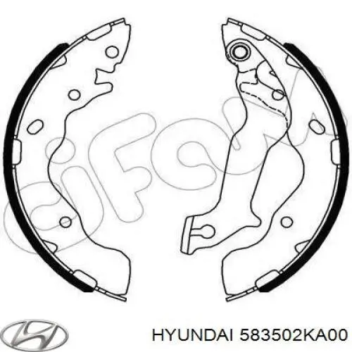 Comprar 583502KA00 Hyundai/Kia Zapatas de freno