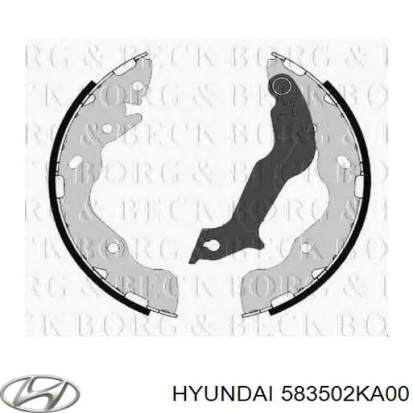 583502KA00 Hyundai/Kia zapatas de frenos de tambor traseras