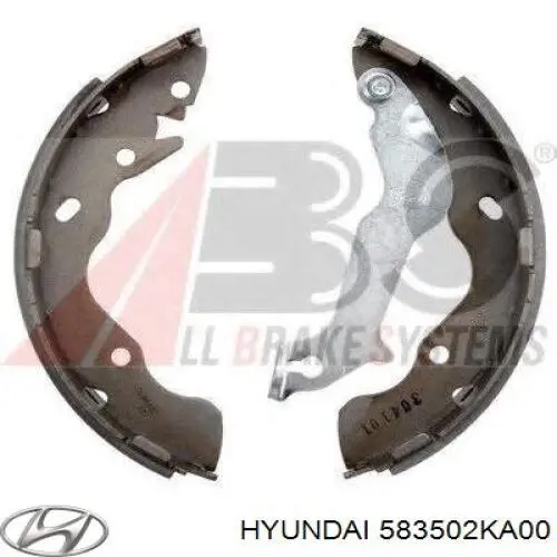 Zapatas de freno 583502KA00 Hyundai/Kia