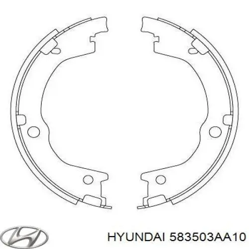 583503AA10 Hyundai/Kia zapatas de freno de mano