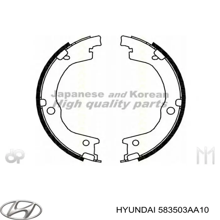 Zapatas de freno de mano Hyundai/Kia 583503AA10 precio, desde 28,40 EUR