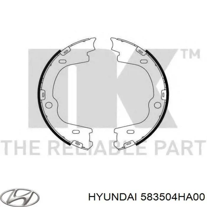 Comprar 583504HA00 Hyundai/Kia Juego de zapatas de frenos, freno de estacionamiento