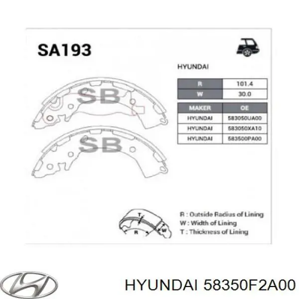  Zapatas de freno Hyundai I20 